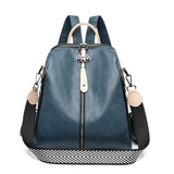 Soft Leather Backpack Fashion - WOMONA.COM