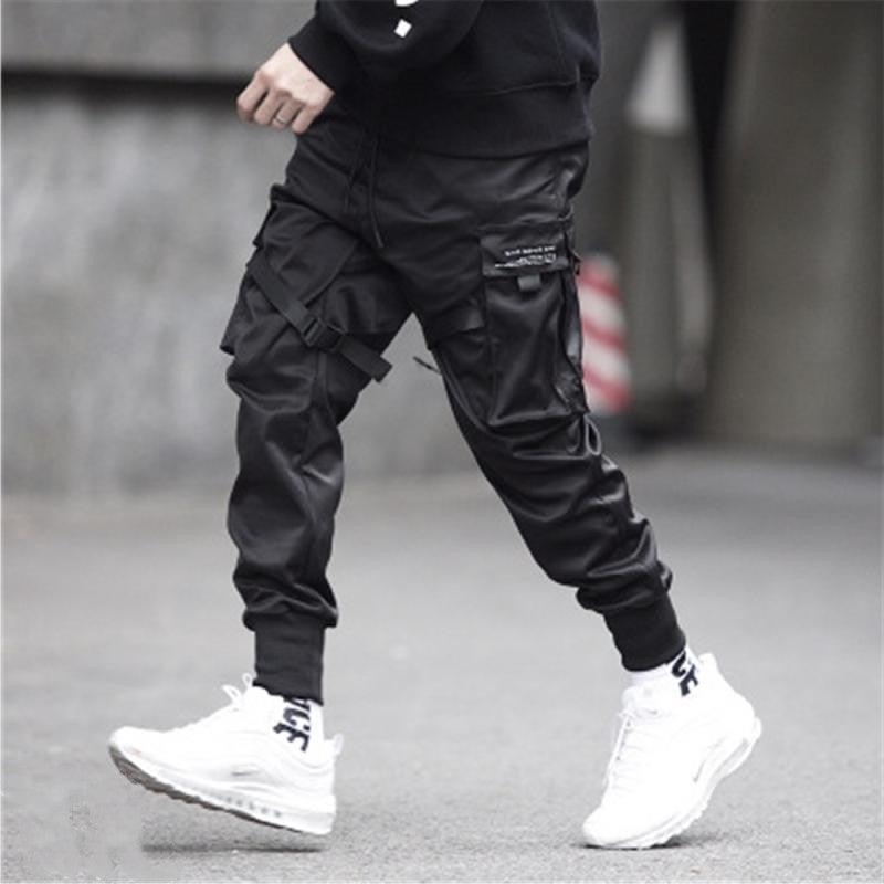 Trousers Black Sports Pants - WOMONA.COM