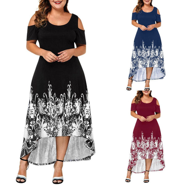 Evening Party Summer Plus Size Maxi Dress - WOMONA.COM