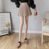 Leather Skirt A-line Skirt - WOMONA.COM