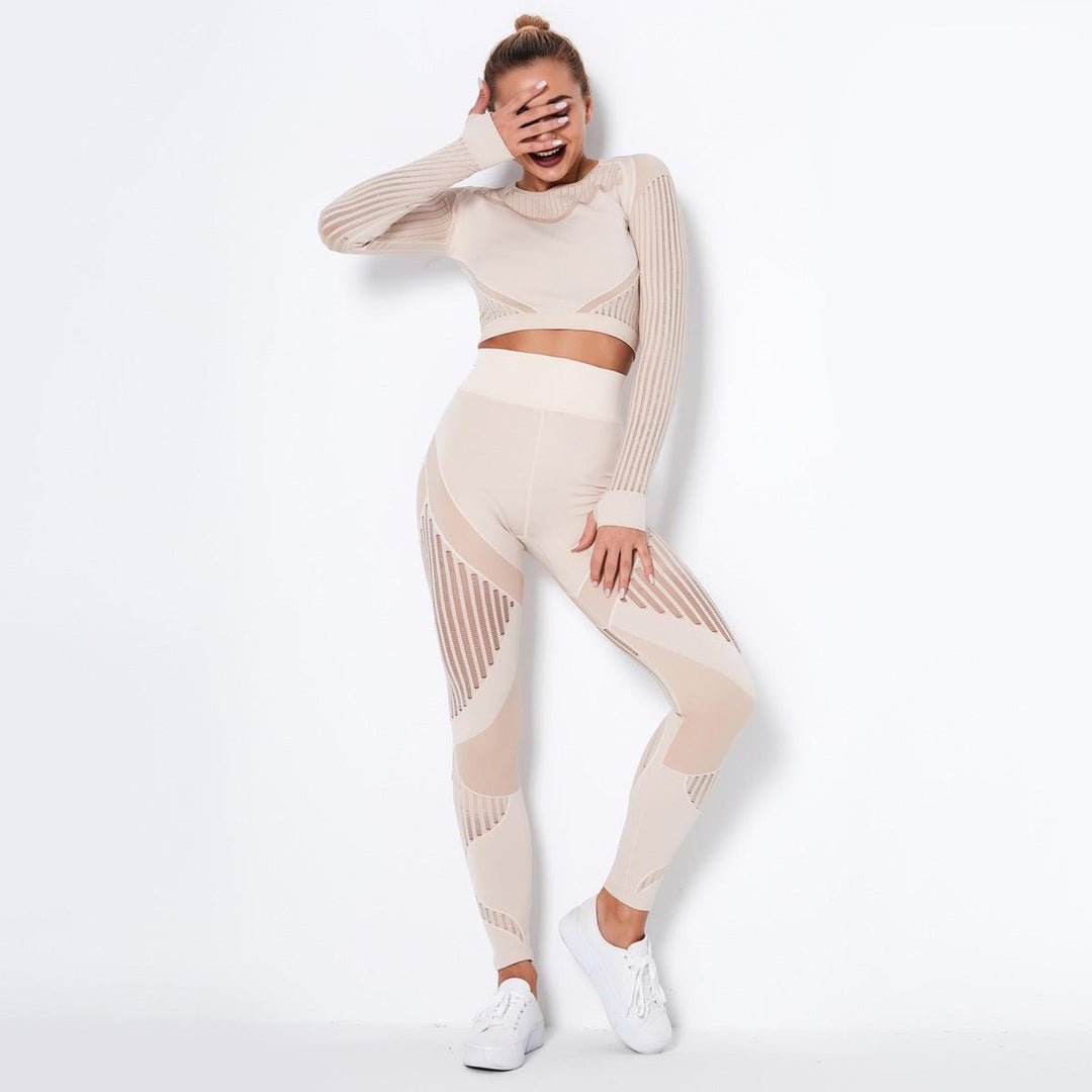 Long-Sleeved Yoga Suit women - WOMONA.COM