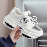 Vulcanized Sneakers Women  Thick Bottom - WOMONA.COM