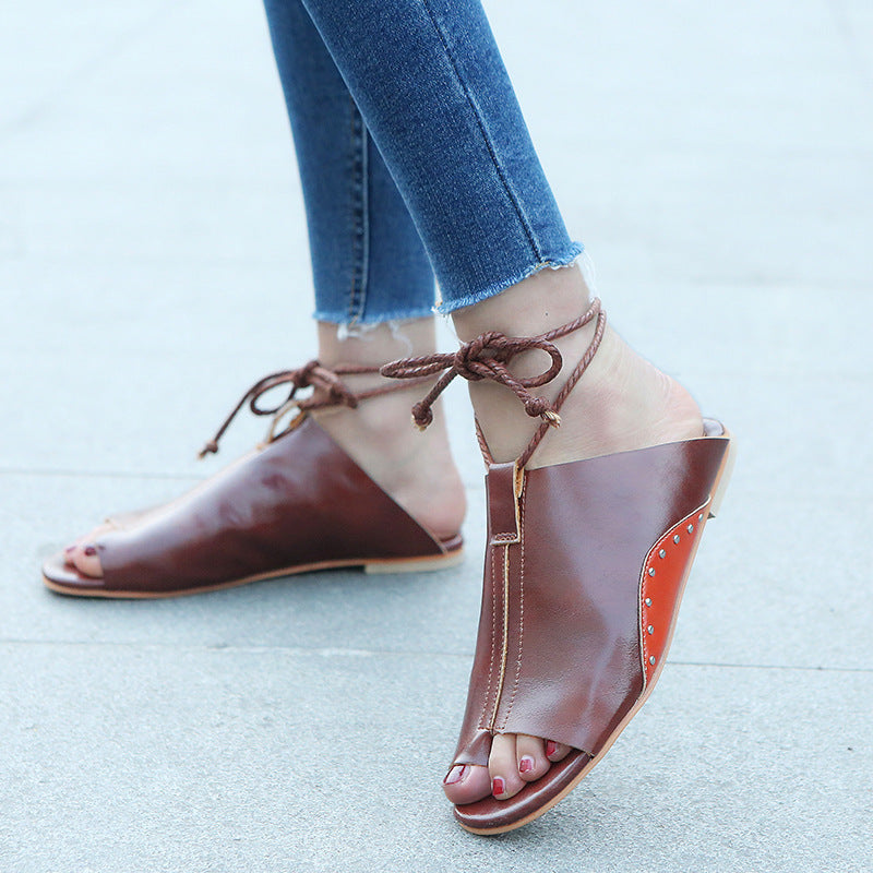 Women'S Flat Sandals - WOMONA.COM