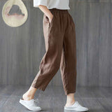 Loose And Thin Waist Pants - WOMONA.COM