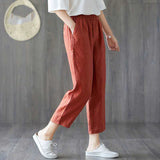 Loose And Thin Waist Pants - WOMONA.COM