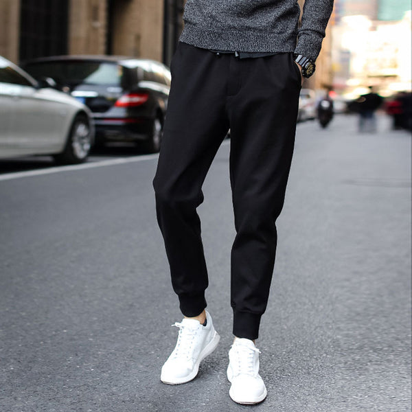 Thin Korean Casual Slim Sweatpants - WOMONA.COM