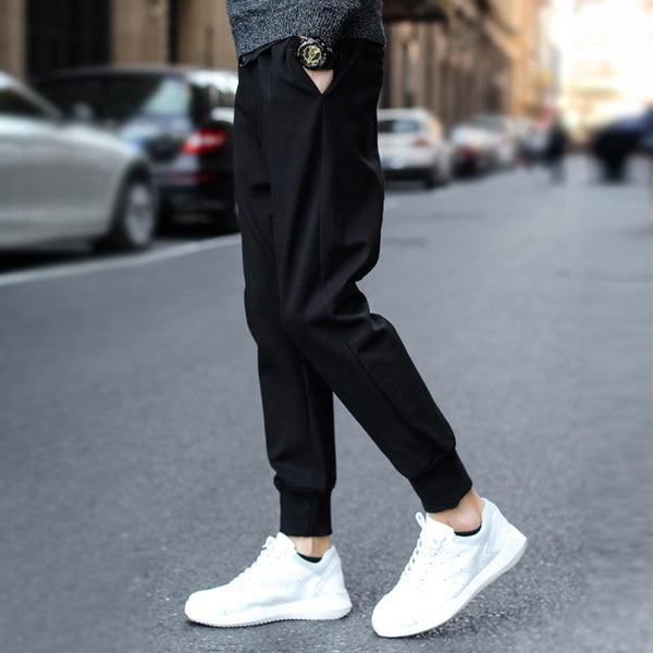 Thin Korean Casual Slim Sweatpants - WOMONA.COM