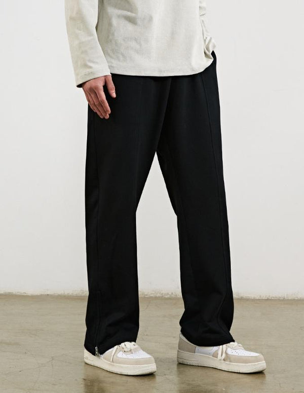 Straight Loose Zipper Guard Pants - WOMONA.COM