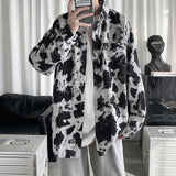 Tie Dye Cow Pattern Shirt Men - WOMONA.COM