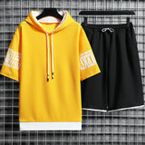 Short-Sleeved T-Shirt Sports Suit Men - WOMONA.COM