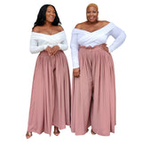 Summer Plus Size Loose Urban Casual Wide-leg Pants - WOMONA.COM