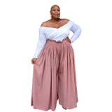 Summer Plus Size Loose Urban Casual Wide-leg Pants - WOMONA.COM