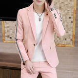 Korean Style Small Suits Men's - WOMONA.COM