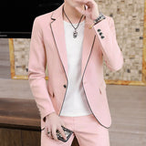 Korean Style Small Suits Men's - WOMONA.COM