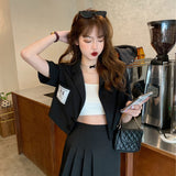Korean style short shirt - WOMONA.COM