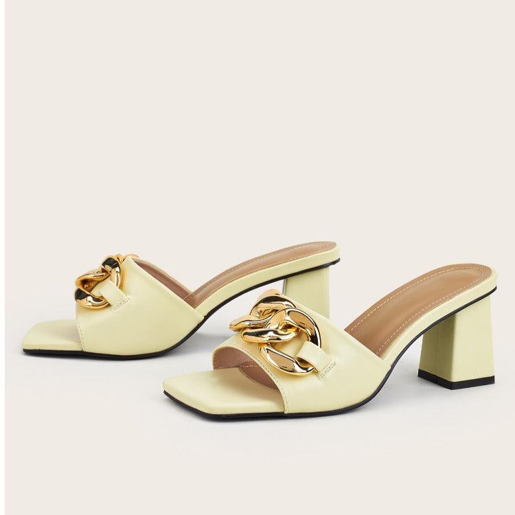 Elegant And Intellectual Female Sandals - WOMONA.COM