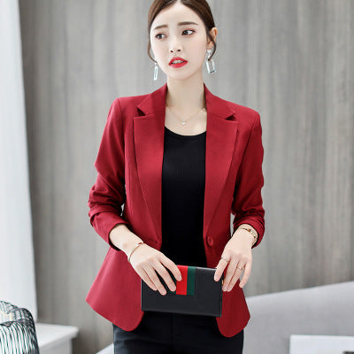 Spring New Korean Version Of Thin Business Jacket Suits - WOMONA.COM