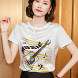 Silk Short-sleeved - WOMONA.COM