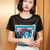 Silk Short-sleeved - WOMONA.COM