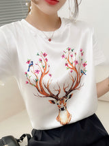 Silk Short-sleeved - WOMONA.COM