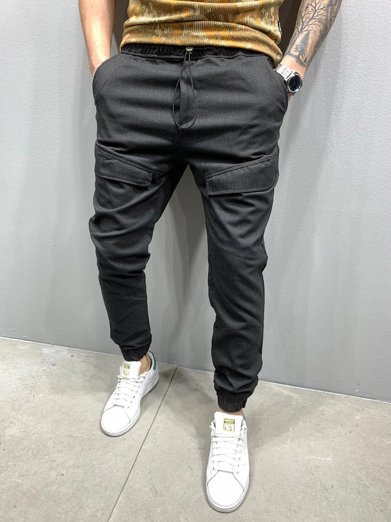 Tie Rope Woven Trousers For Men - WOMONA.COM