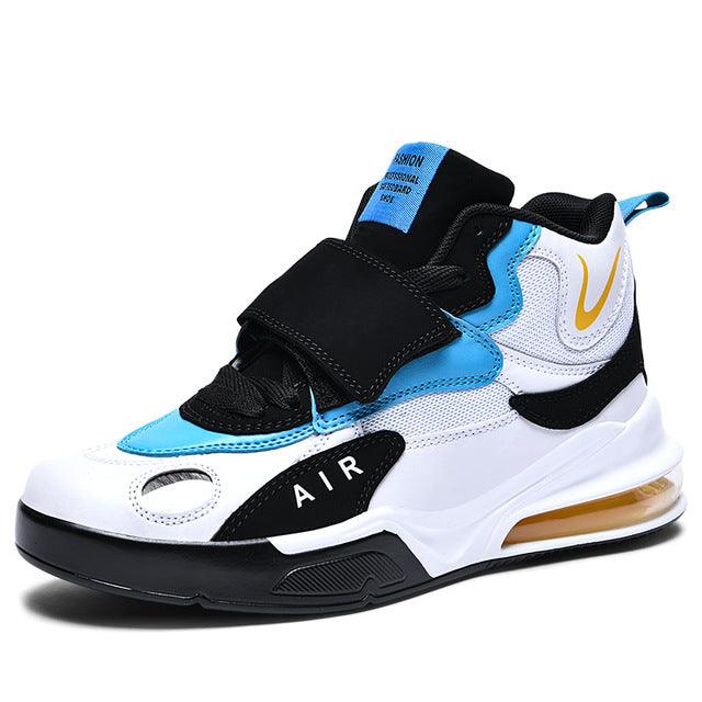 Air-Cushion Leather Sneakers Men's - WOMONA.COM