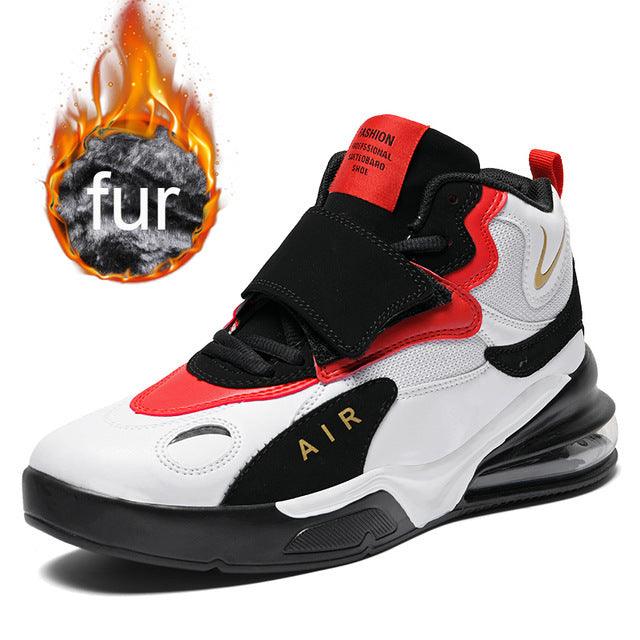 Air-Cushion Leather Sneakers Men's - WOMONA.COM