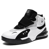 Air-Cushion Leather Sneakers Men's - WOMONA.COM