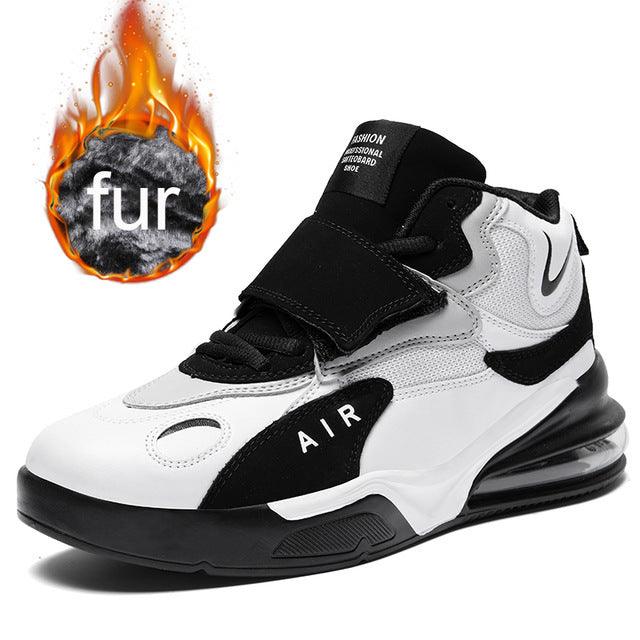 Air-Cushion Leather Sneakers Men's - WOMONA.COM