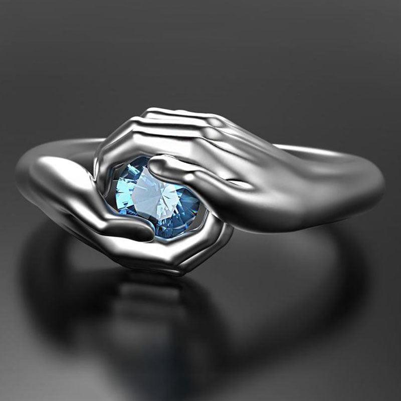 Engagement Silver Color Ring - WOMONA.COM