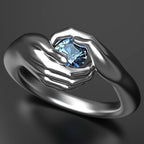 Engagement Silver Color Ring - WOMONA.COM