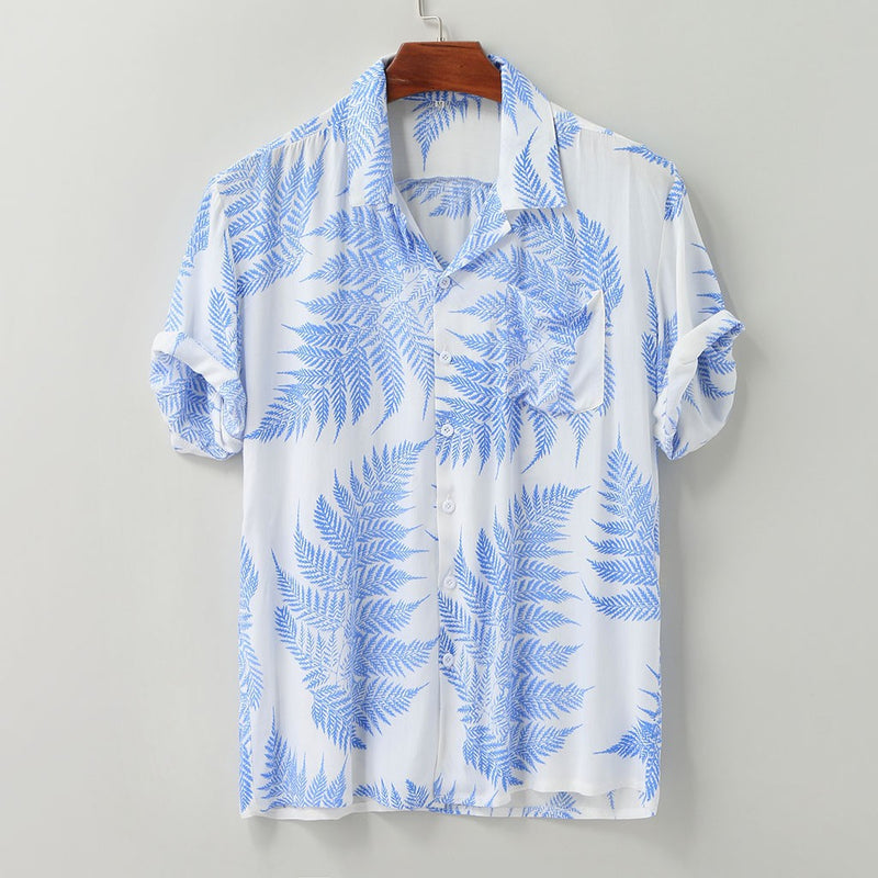 Smmer Men Hawaiian Shirt - WOMONA.COM