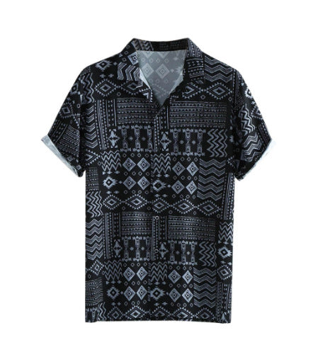 Summer Hawaiian Casual Men's Shirt - WOMONA.COM