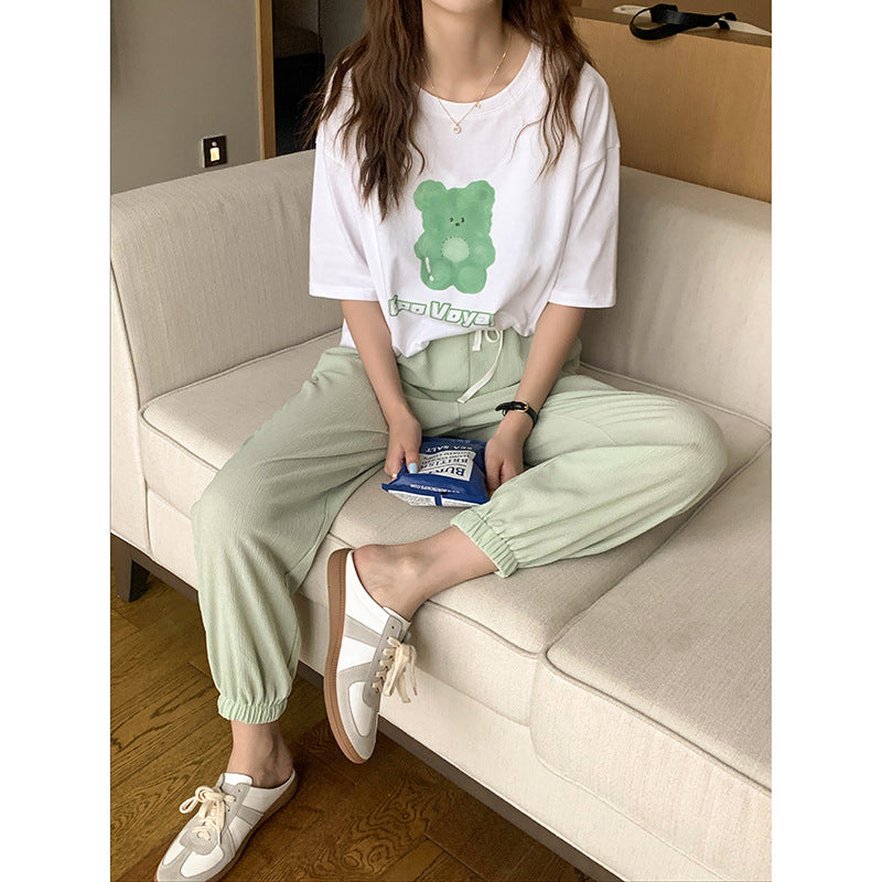 Summer Korean Style Casual Top - WOMONA.COM