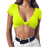 Knotted Short Top For Women - WOMONA.COM