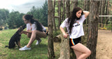 Casual Sports Rainbow Shorts Women - WOMONA.COM