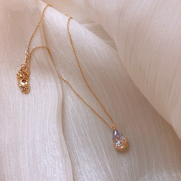 Crystal Water Drop Pendant - WOMONA.COM