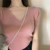 Casual Short-Sleeved T-Shirt Top - WOMONA.COM