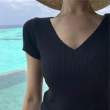 Casual Short-Sleeved T-Shirt Top - WOMONA.COM