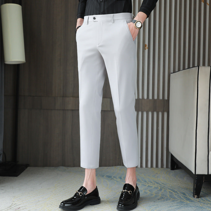 Casual Slim-fit Trousers Men - WOMONA.COM