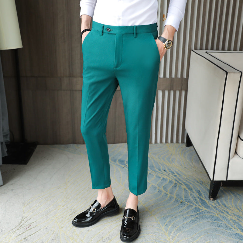 Casual Slim-fit Trousers Men - WOMONA.COM