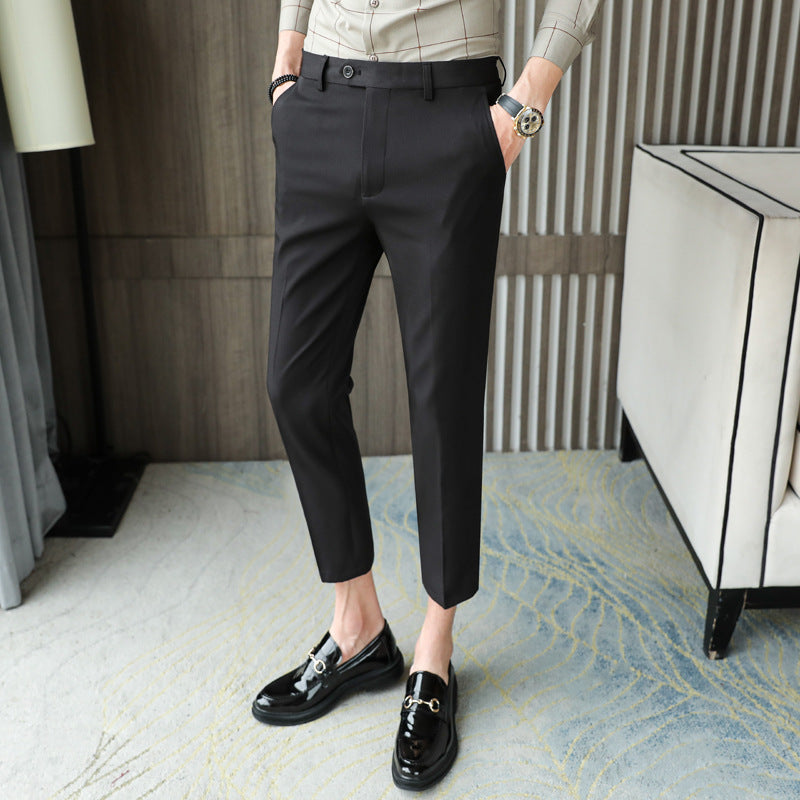 Casual Slim-fit Trousers Men - WOMONA.COM