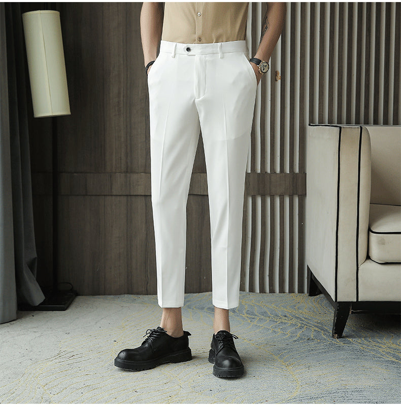 Casual Slim-fit Trousers Men - WOMONA.COM