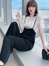 New Style Suspender Jumpsuit - WOMONA.COM