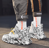 Graffiti print sneakers - WOMONA.COM