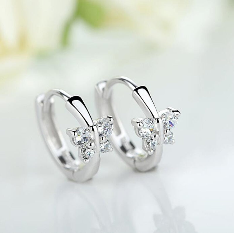 Butterfly Diamond Earrings - WOMONA.COM