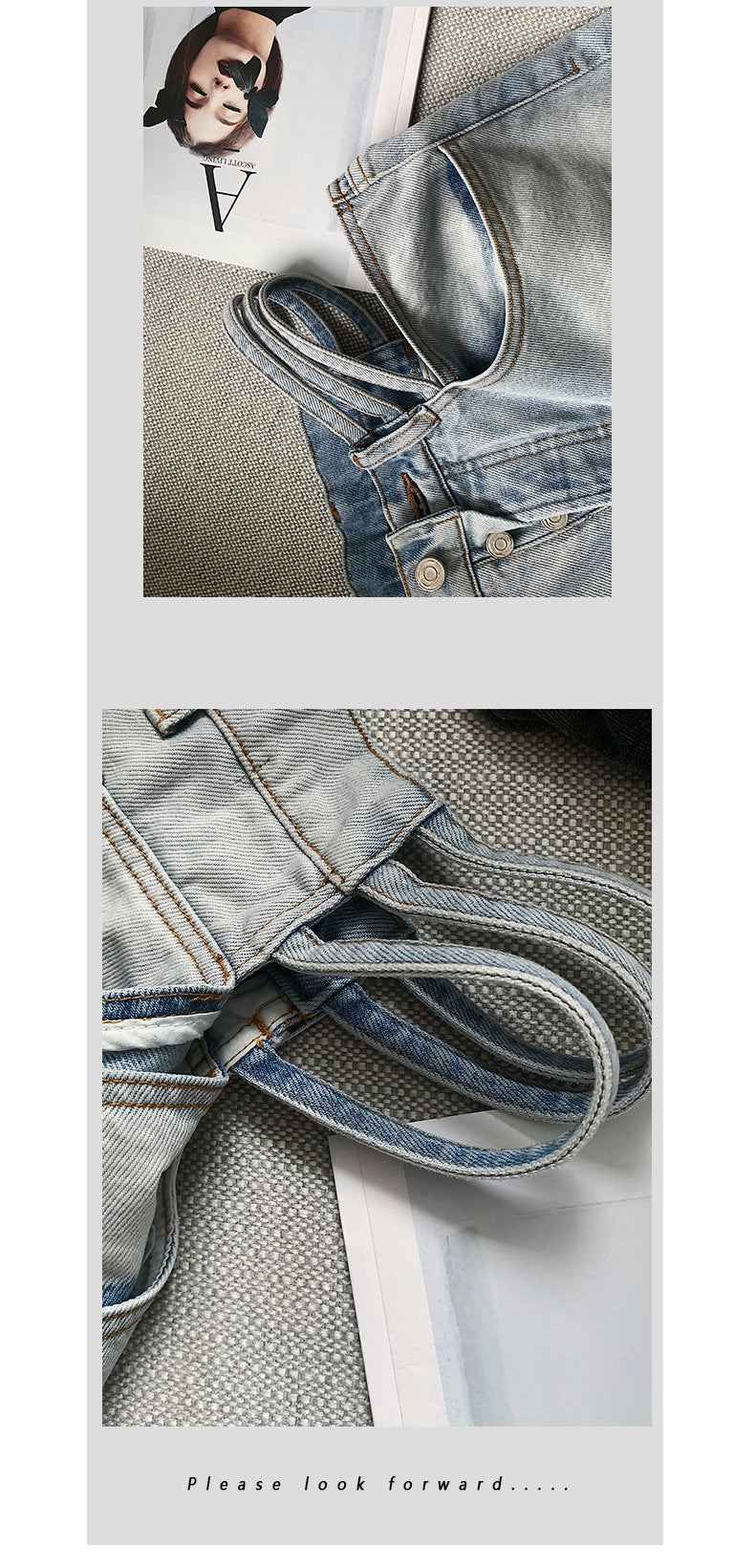 Cut-out waist jeans - WOMONA.COM