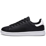 Lace-Up White Shoes Sneakers For Men - WOMONA.COM