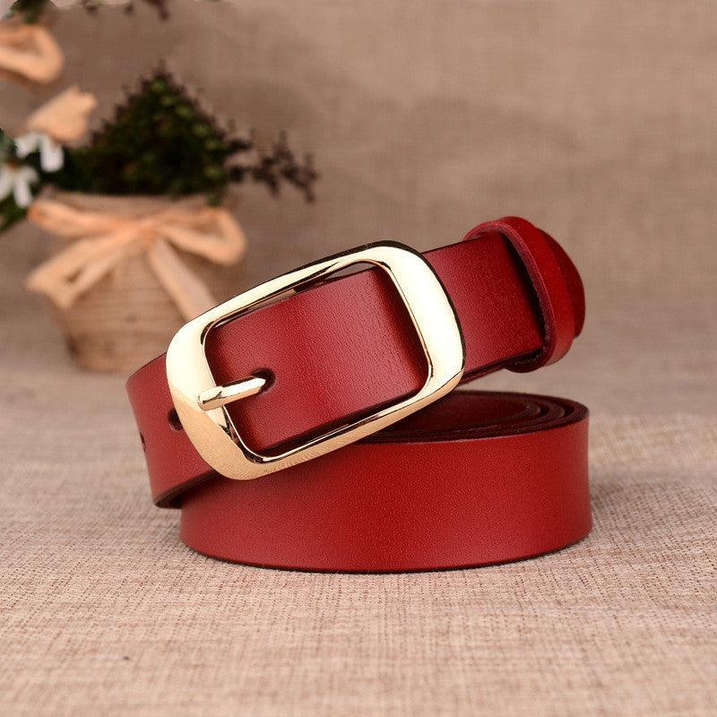 Ladies leather belt - WOMONA.COM