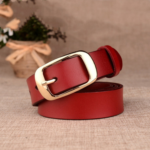 Ladies leather belt - WOMONA.COM